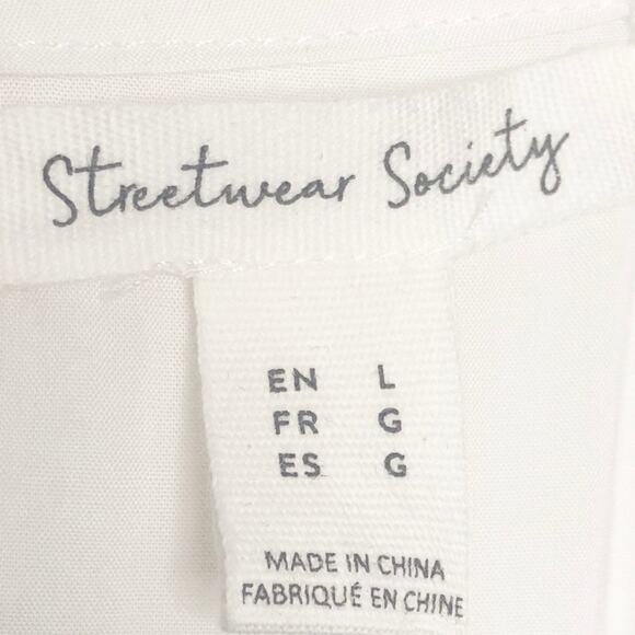 NWT Streetwear Society Floral Mini Dress Size L - Picture 5 of 11